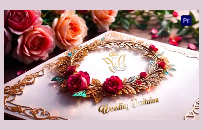 Stunning 3D Floral Hindu Wedding Invitation Slideshow
